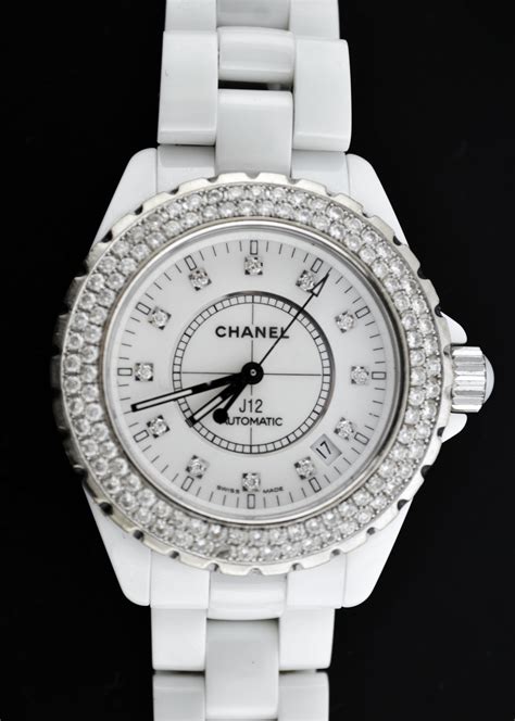 chanel watch white ceramic j12|chanel j12 ceramic watch price.